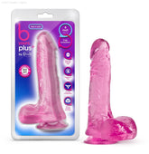 B Yours Plus By Blush® | Ram N’ Jam Realistic 8-Inch Long Dildo With Balls & Suction Cup Base-French Quarter Lingerie